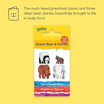 Yoto Brown Bear & Friends by Bill Martin Jr. & Eric Carle – Kids Audio Card for Use with Player... | Amazon (US)