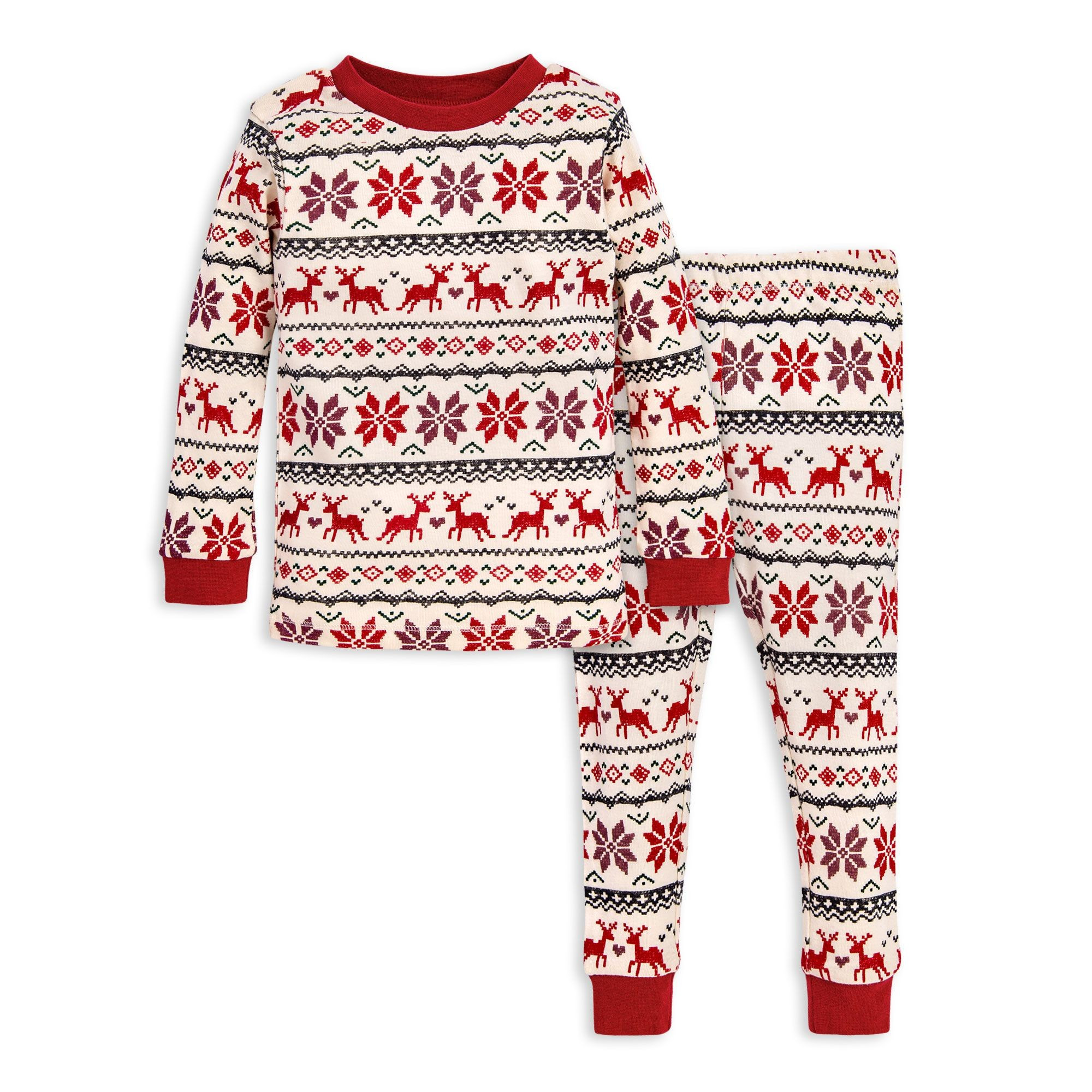 Dashing Deer Organic Toddler Holiday Matching Family Pajamas | Burts Bees Baby