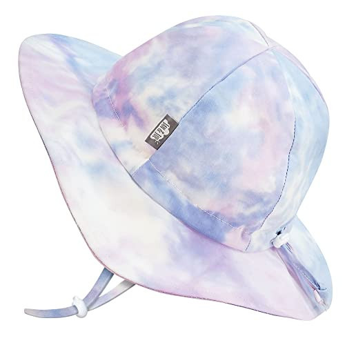 JAN & JUL Adjustable Floppy Toddler Sun-Hats for Girls, Sun Protection (L: 2-5 Years, Cotton Candy Tie-Dye) | Amazon (US)