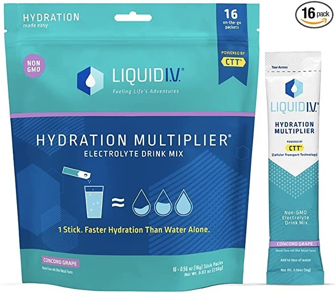 Liquid I.V. Hydration Multiplier - Concord Grape - Hydration Powder Packets | Electrolyte Drink M... | Amazon (US)
