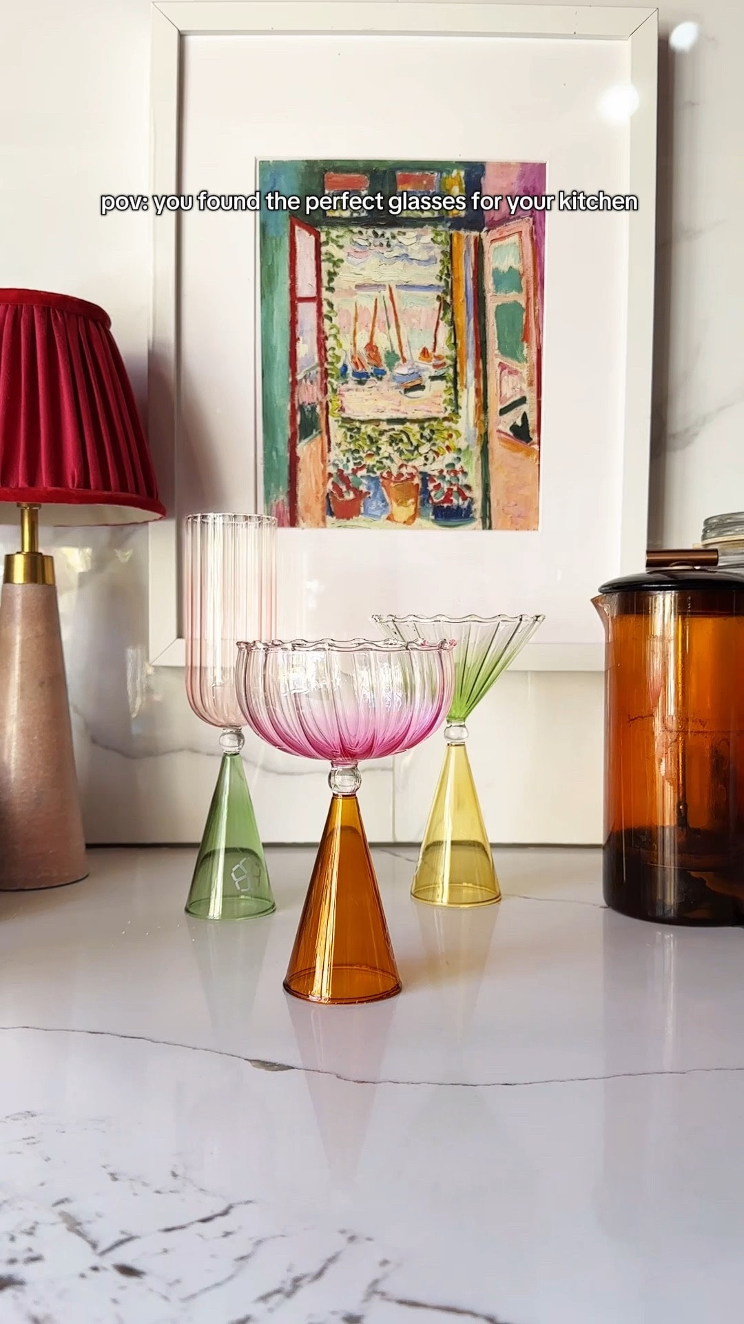 The perfect colorful glassware for you and your friends 

Gift ideas, bar ware, glassware, pretty cocktail glasses, colorful cocktail glasses, maximalist gift ideas, 

#LTKGiftGuide #LTKHome #LTKParties
