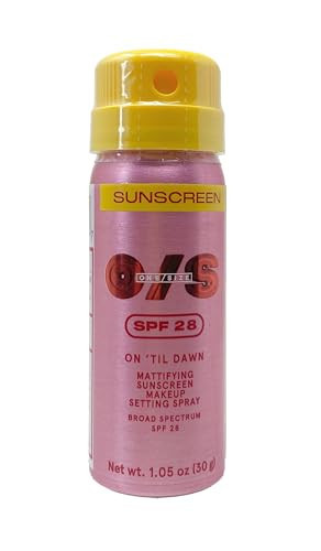 One/Size On 'Til Dawn Mattifying Sunscreen Makeup Setting Spray SPF 28 - Travel Size (1.05 Oz) | Amazon (US)
