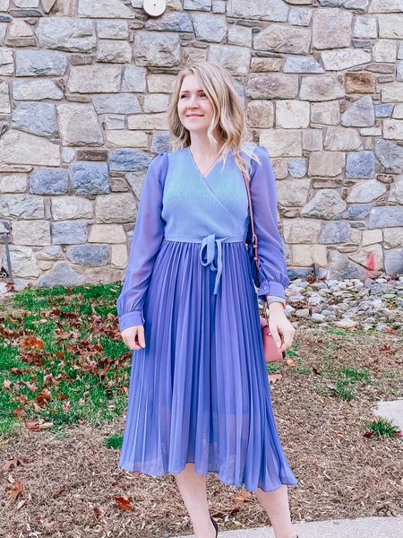 Knit and sheer midi dress by Chicwish. Beautiful spring dress 

#LTKstyletip #LTKunder50
