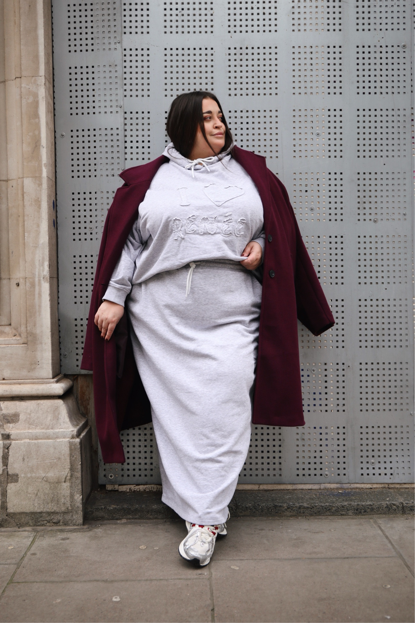 Plus size off-duty look. I love grey and burgundy and cannot stop wearing this combo! 

#LTKplussize #LTKuk #LTKcurves