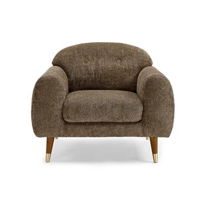 Elishah MINIMORE Modern Style 37.8"W Iris Accent Chair & Armchair with Tufted back | Wayfair North America