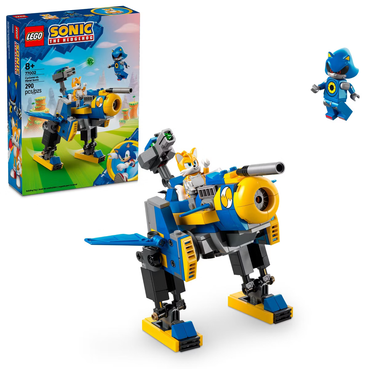 LEGO Sonic the Hedgehog Cyclone vs. Metal Sonic Building Toy Mech Suit 77002 | Target