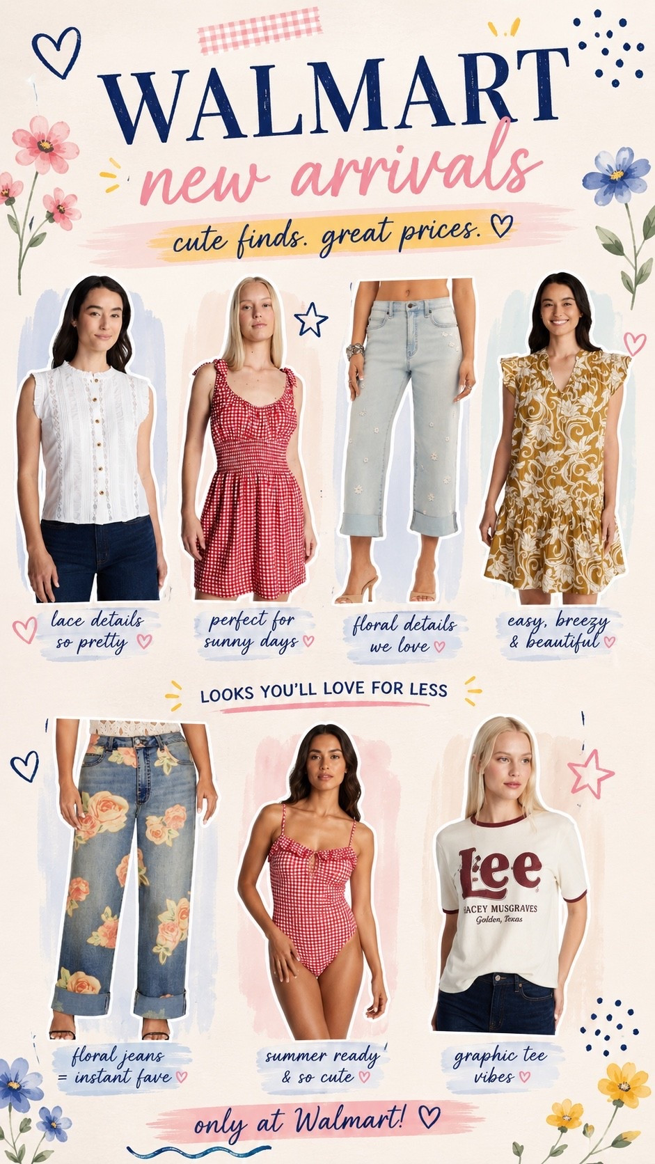Summer Walmart is looking VERY expensive lately ☀️✨

I just placed a huge order filled with elevated summer finds, and these pieces are giving Abercrombie, Free People, and Anthropologie energy without the price tag.

Think easy summer dresses, lightweight tops, elevated basics, designer-inspired sandals, and denim you’ll reach for on repeat.

#WalmartFashion #WalmartStyle #SummerOutfits #AffordableStyle #LookForLess #MomStyle #EverydayFashion

https://liketk.it/6epus