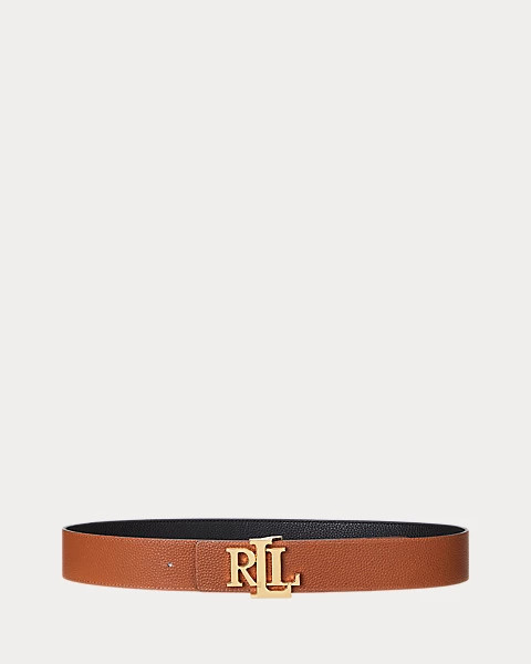 Reversible Pebbled Leather Wide Belt | Ralph Lauren (UK)