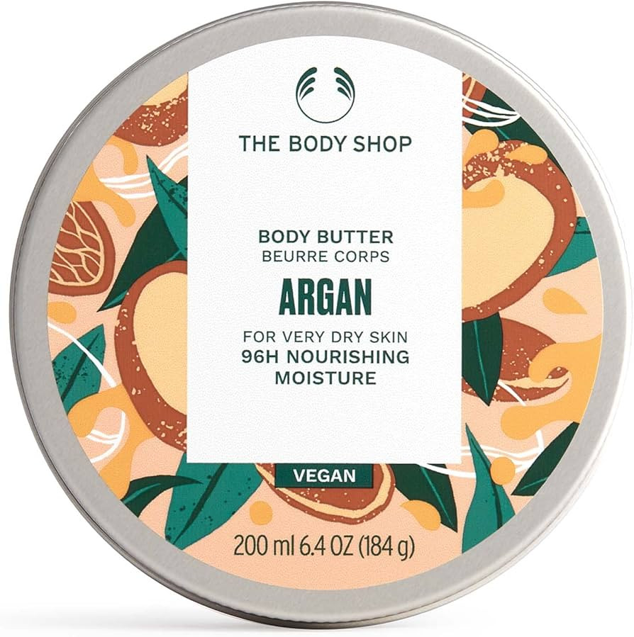 The Body Shop Argan Body Butter – Nourishing & Moisturizing Skincare for Very Dry Skin – Vega... | Amazon (US)