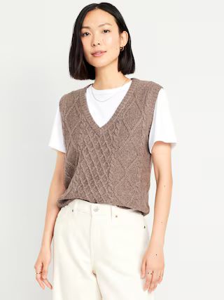 SoSoft Cable-Knit Vest | Old Navy (US)