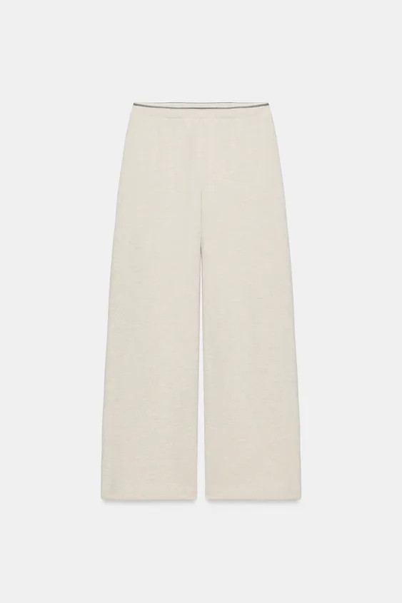 SOFT TROUSERS WITH CONTRAST STRIPE | Zara DE