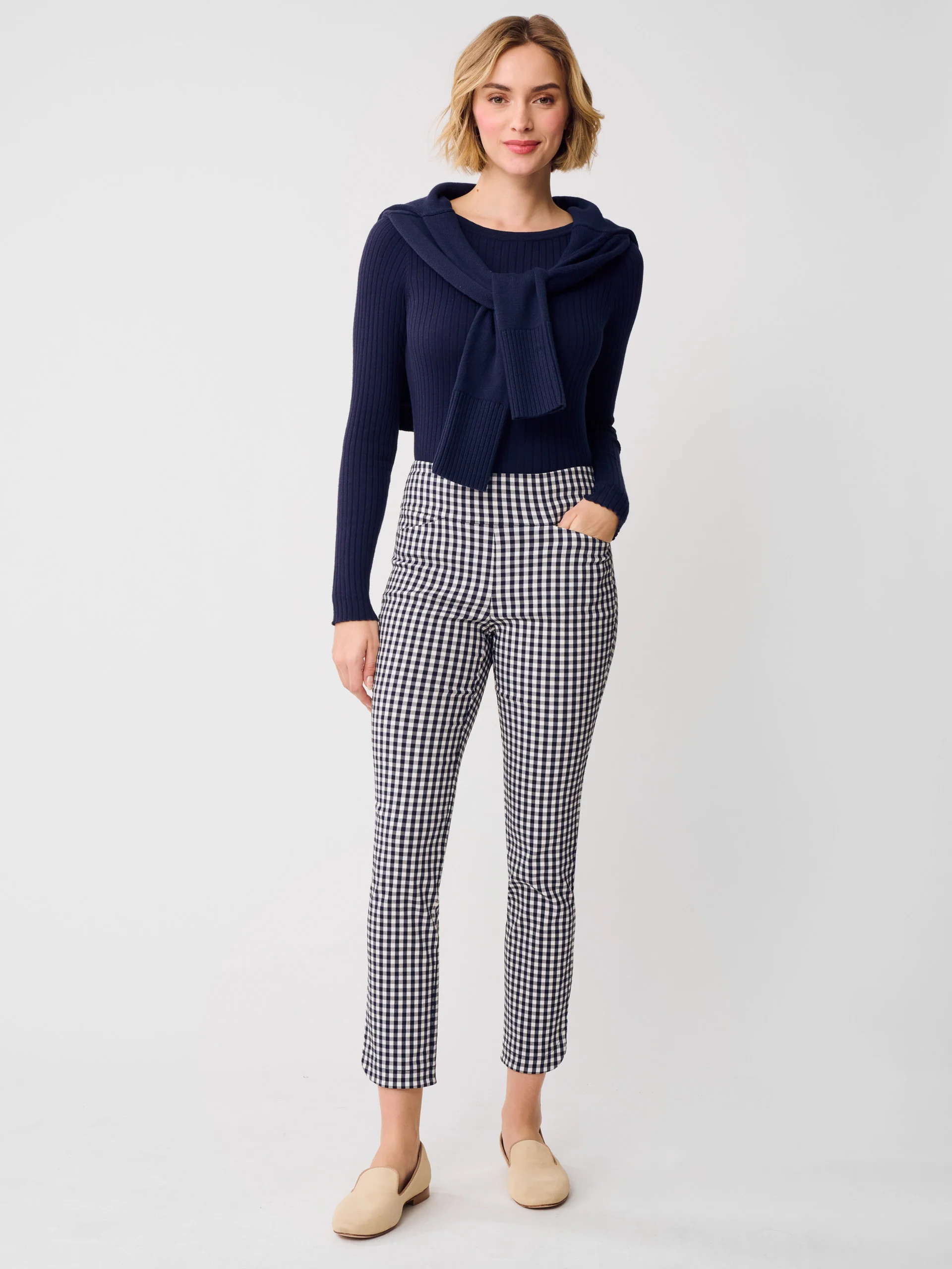 Romilly Pants in Gingham | J.McLaughlin