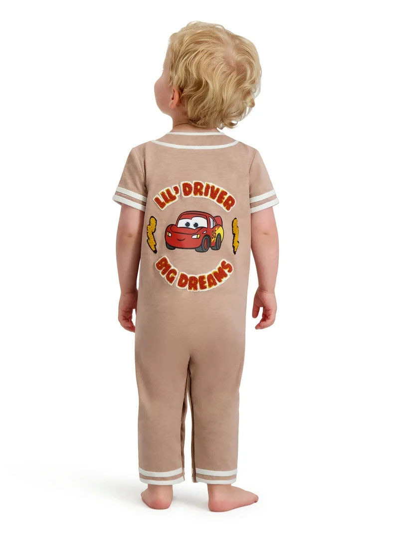 Cars Baby Boy Short Sleeve Romper, Sizes 0/3 Months-24 Months | Walmart (US)