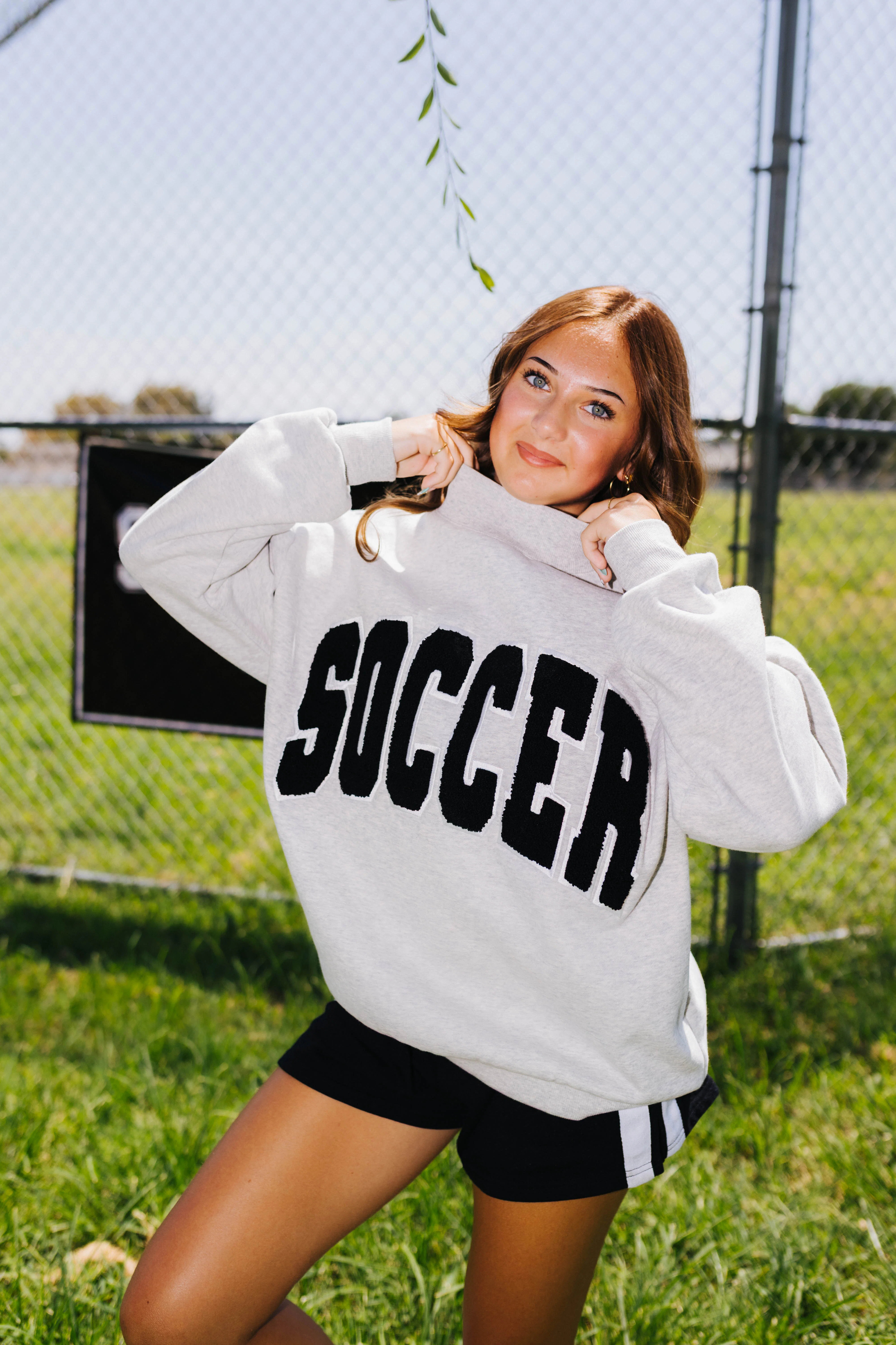 Soccer Mockneck Sweatshirt | Staykation