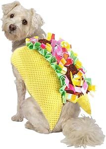 Dog Taco Halloween Costume Taco Design Cosplay Pet Costumes for Dogs and Cats （Yellow, Medium... | Amazon (US)