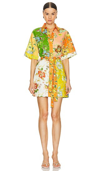 Hotel Lamu Spliced Mini Dress in Multi | Revolve Clothing (Global)