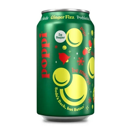 poppi Ginger Fizz Prebiotic Soda, 12 oz, Single Can | Walmart (US)