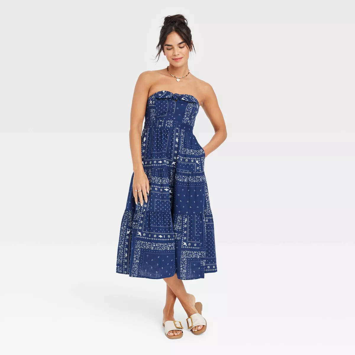 Women's Strapless Midi Sundress - Universal Thread™ | Target