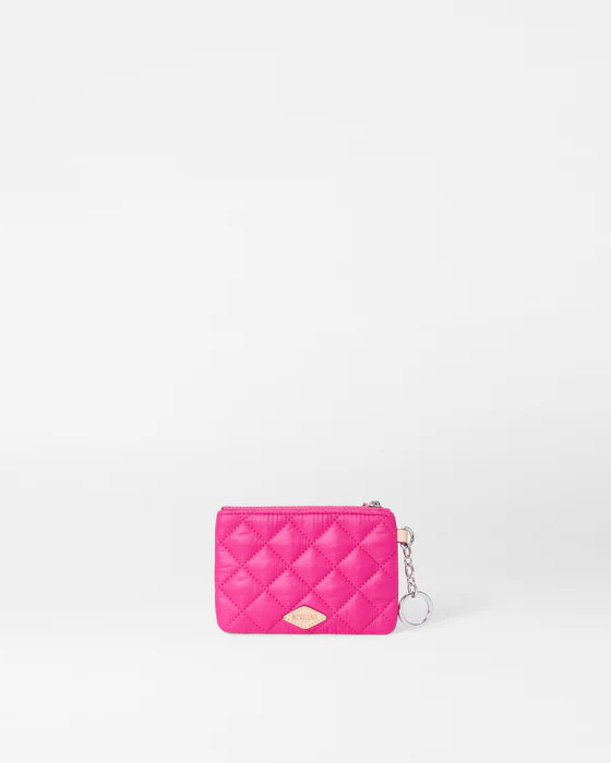 Bright Fuchsia Flat Metro Key Pouch | MZ Wallace