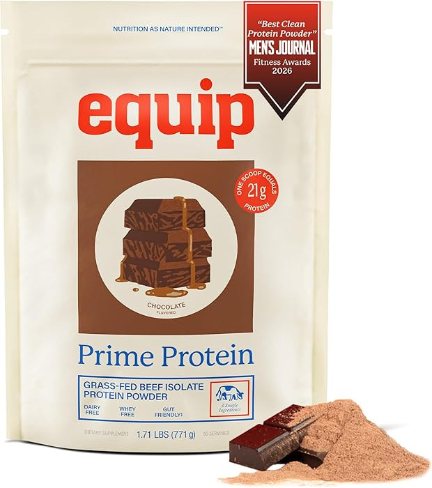Equip Foods Prime Protein Powder | Clean, Grass Fed Beef Protein Powder | Carnivore Protein Isola... | Amazon (US)