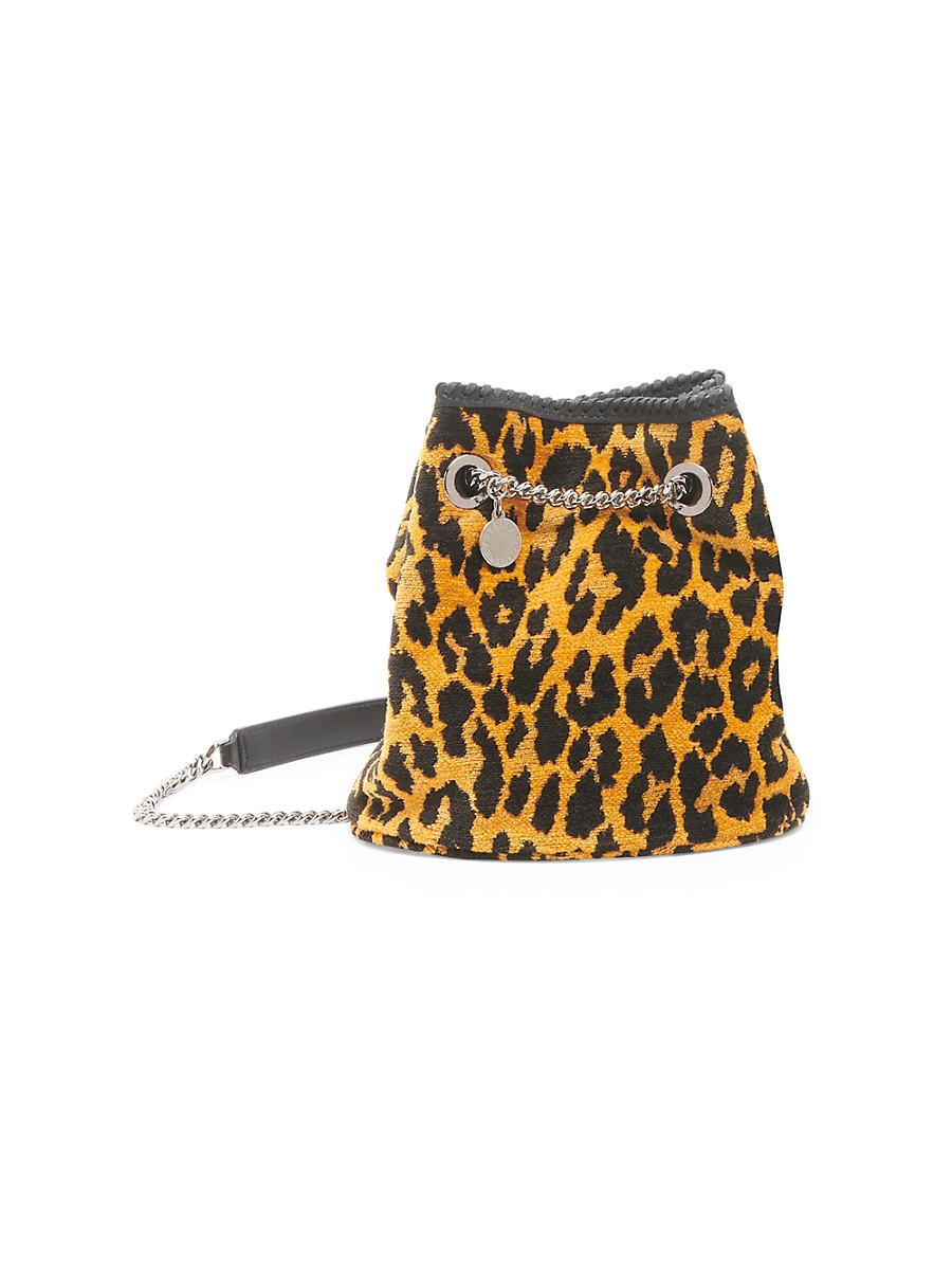 Women's Leopard Jacquard Bucket Bag - Leopard | Saks Fifth Avenue