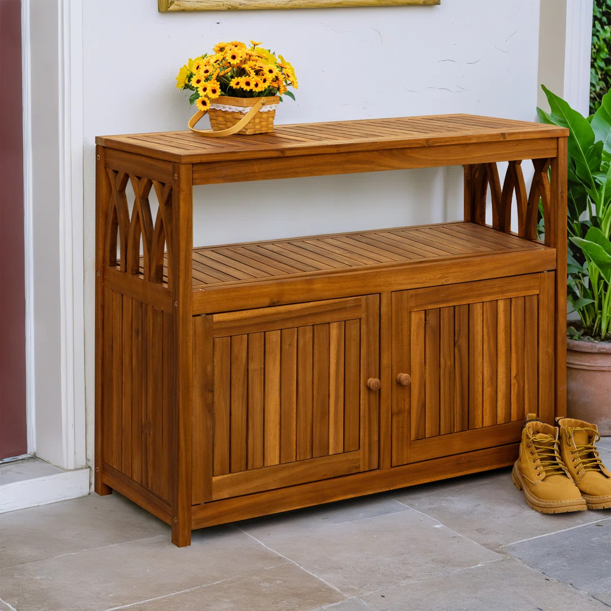 Solid Wood Cabinet Deck Box | Wayfair North America