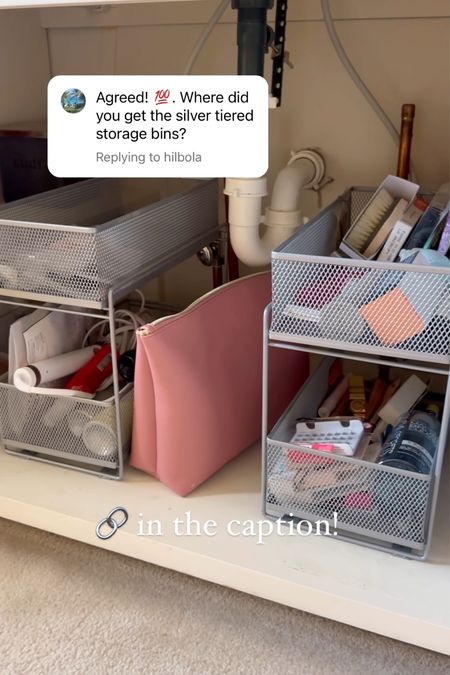 Under the sink organizing drawers - I use these drawers to organize under my bathroom sink. I’ve had these bathroom cabinet organizers for several years and still love them!



#LTKhome