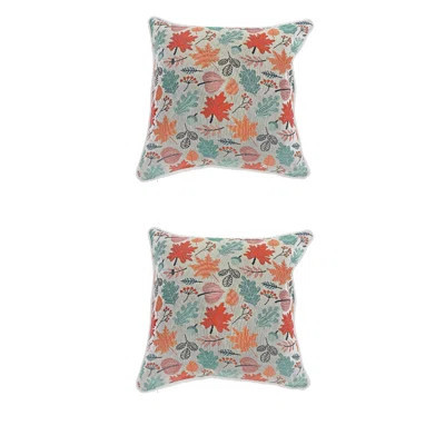 Tapestry Cushion (Falling Leaves) (18 X 18) - Set Of 2 | Wayfair North America