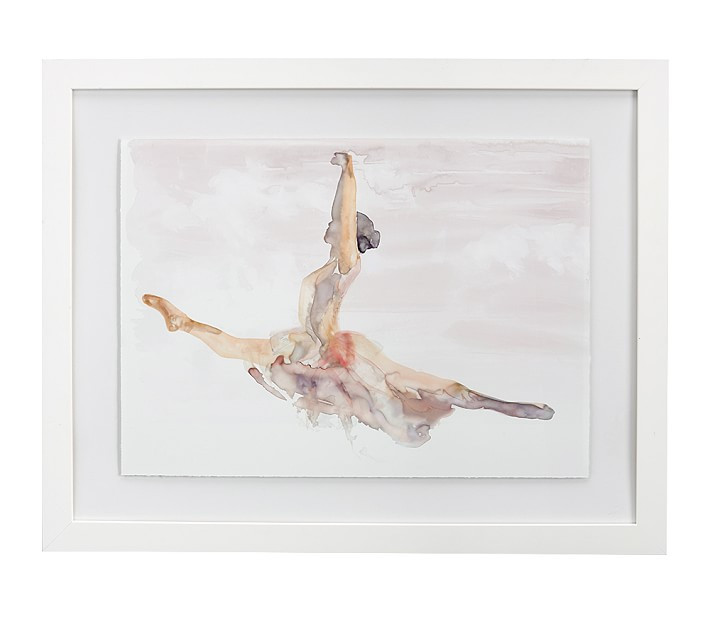 Ballet Grand Jete Framed Art | Pottery Barn Kids