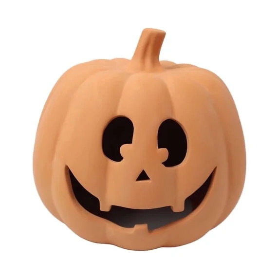 Jack-o'-Lantern Decoration, Terracotta Pumpkin Halloween Decor with Carved Smile, Fall Tabletop A... | Walmart (US)