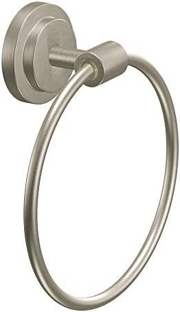 Moen DN0786BN Iso Collection Towel Ring, Brushed Nickel | Amazon (US)