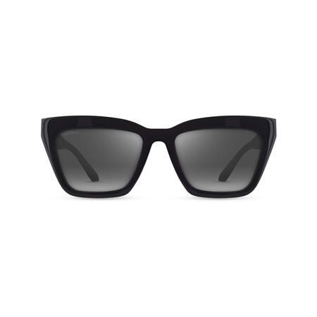 Santa Barbara Sunglasses in Black Acetate | Aspinal of London