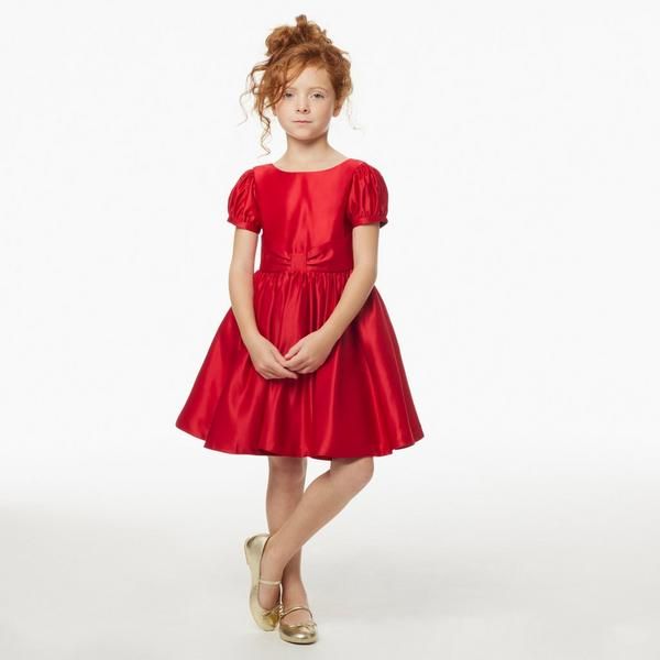 Satin Bow Dress | Janie and Jack