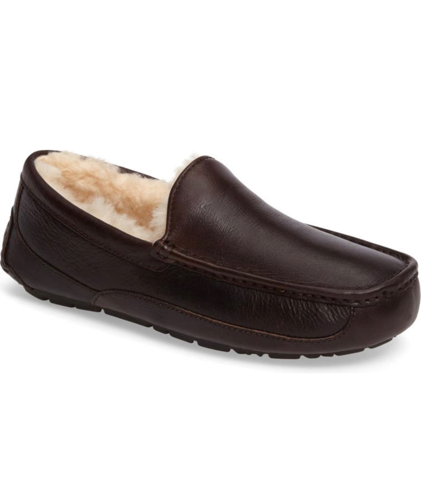 The UGG Ascot Leather Slipper has a smart rubber traction sole. The lining that makes this slipper so comfy is made from plush UGGpure wool.

Removable insole
Leather upper/100% UGGpure wool lining/rubber sole

Gift for him; shoes for him; slippers for him; for him; Christmas gift for him; birthday gift for him; anniversary gift for him; holiday gift for him; Valentine’s Day gift for him; IrisElizabeth 

#LTKshoecrush #LTKmens #LTKxNSale