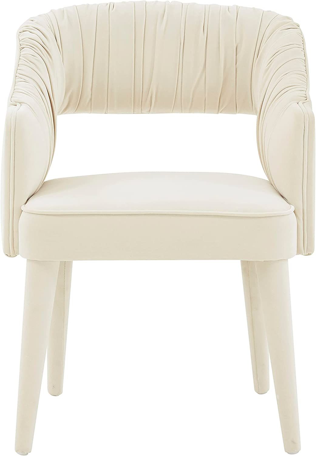 TOV Furniture ZORA Cream Velvet Dining Chair | Amazon (US)