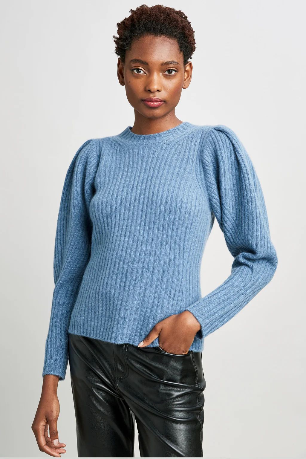 Cashmere Puff Shoulder Sweater | Elie Tahari