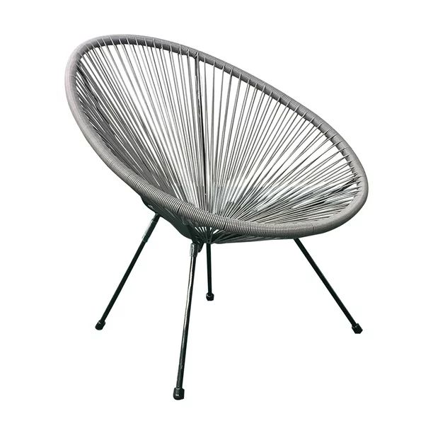 E-joy Acapulco Woven Lounge Chair,Egg chair,Patio Pear Shaped Weave Chair,Grey,3pieces | Walmart (US)