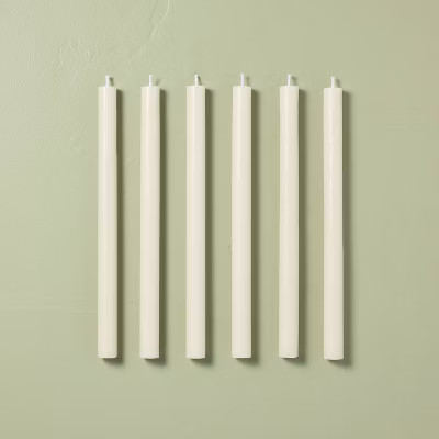 12" Taper Candle Cream (Set of 6) - Hearth & Hand™ with Magnolia | Target
