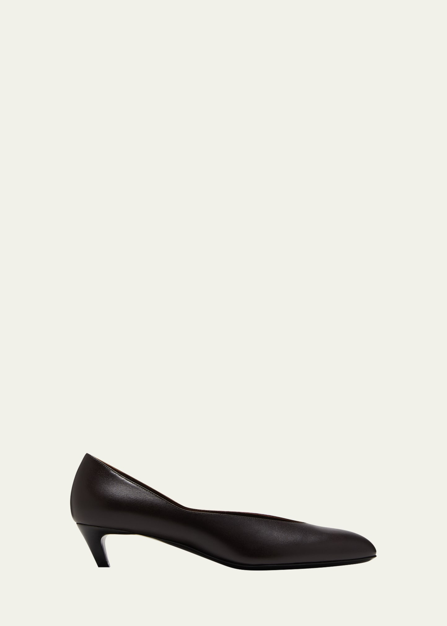 Calfskin Kitten-Heel Pumps | Bergdorf Goodman
