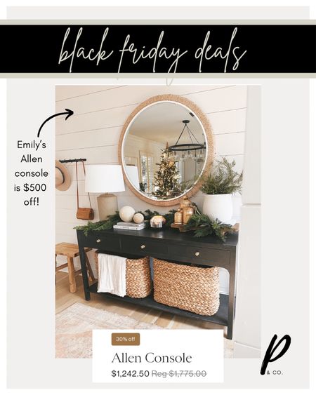 This black entryway console is on a major sale! 🦃 #entryway #console

#LTKhome #LTKCyberWeek #LTKHoliday