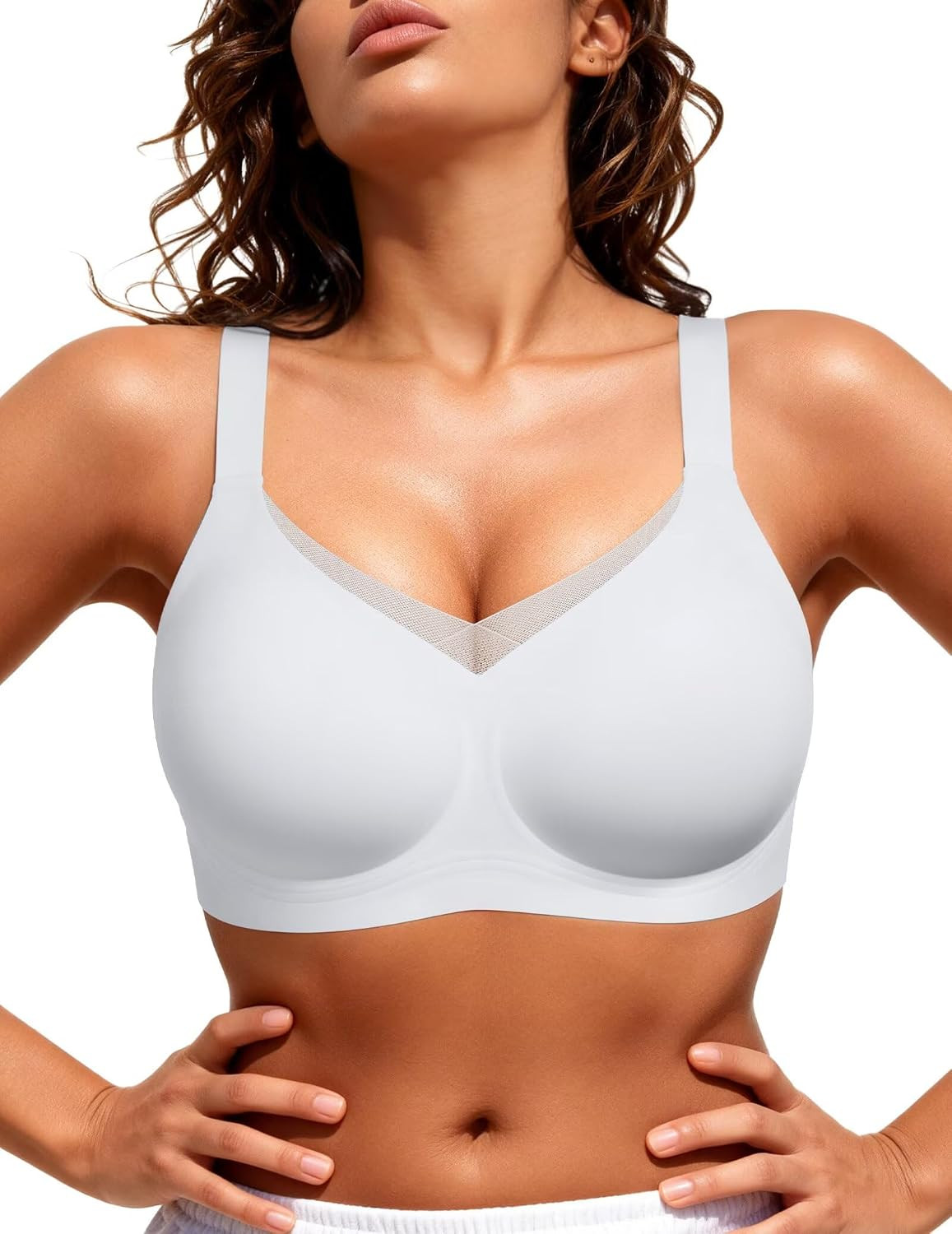Vertvie Wireless Jelly Bra Seamless Supportive Crossover | Amazon (US)