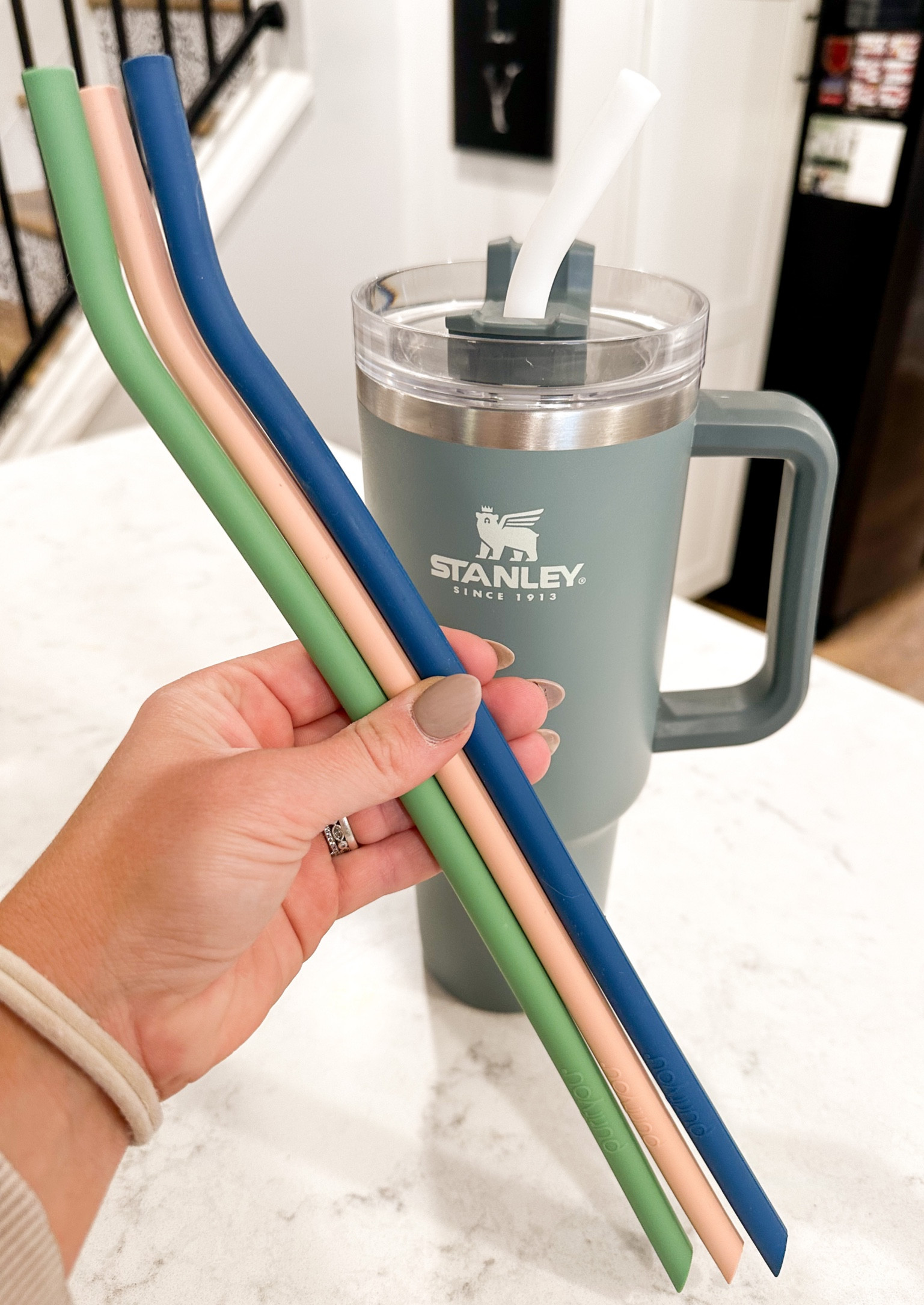 Platinum Silicone Straws, 14 inch … curated on LTK