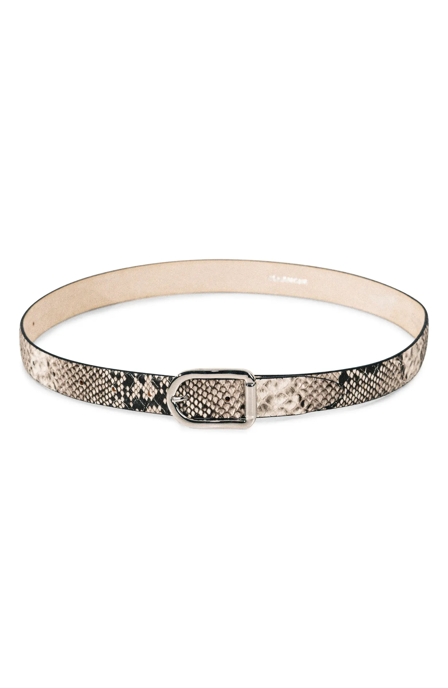 Déhanche Mija Snakeskin Print Leather Belt | Nordstrom | Nordstrom