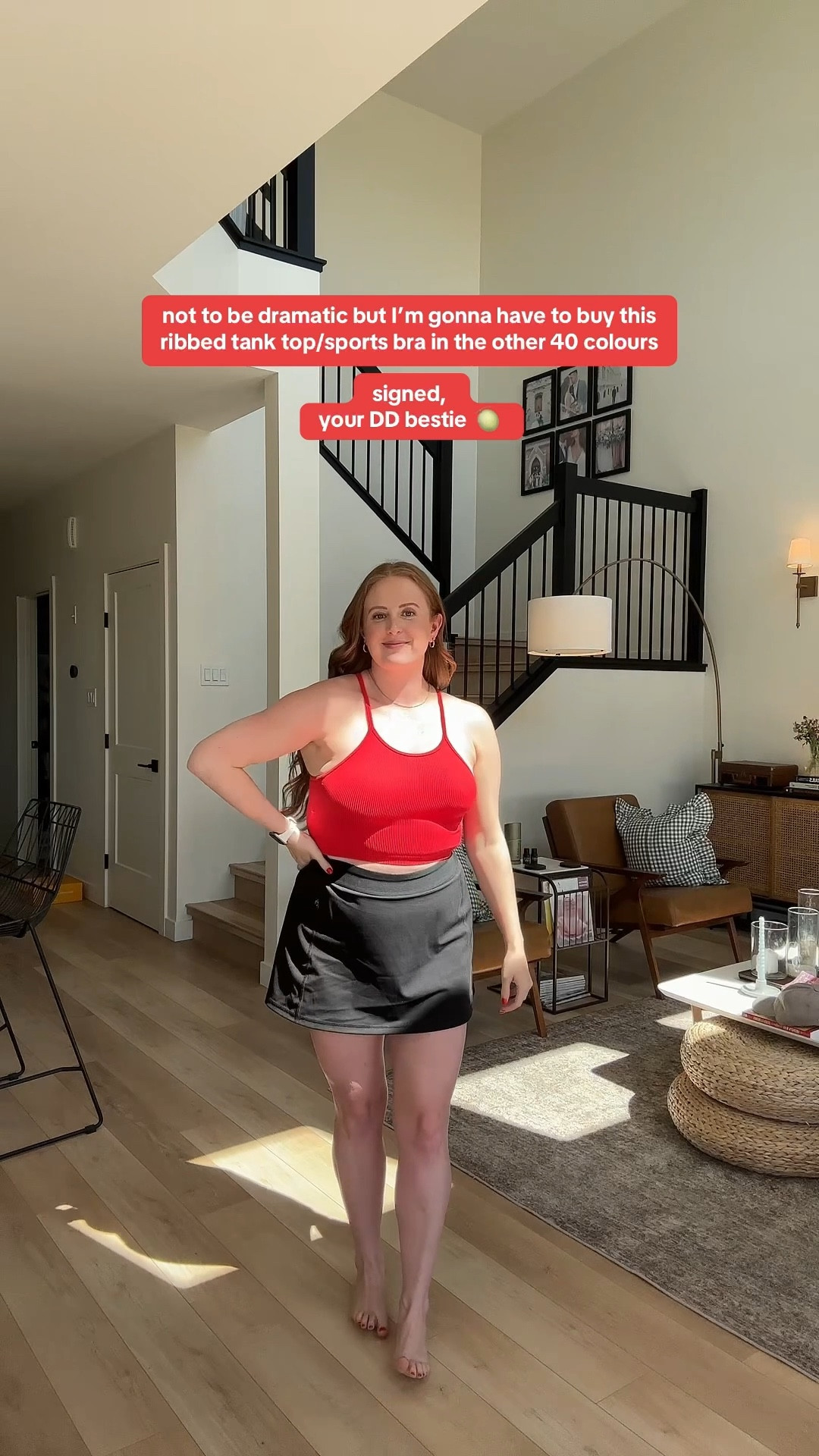 Casual summer outfit that’s comfy and cute ☀️ I’m wearing my favourite ribbed sports bra / longline tank top from Amazon (size M) - it’s supportive for bigger chested and midsized women while still flattering and lightweight. Paired with my go-to black athletic skort from Aritzia (size L) for an easy, sporty look that works for tennis, golf, pickleball, or just running errands. Linking all the exact pieces plus more supportive sports bras, athletic skorts, and affordable activewear finds you can wear on and off the court.

ribbed sports bra Amazon, supportive sports bra midsize, longline sports bra for bigger chest, Amazon activewear Canada, black athletic skort Aritzia, women’s athletic skort, midsize activewear outfit, sporty summer outfit, casual tennis outfit, golf outfit ideas, women’s athleisure Canada, Amazon athleisure, Aritzia activewear



#LTKmidsize #LTKcanada #LTKsummer