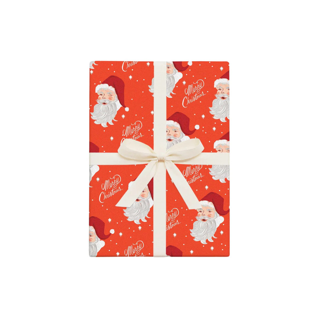 Santa Wrapping Sheets Set/3 | Pink Antlers