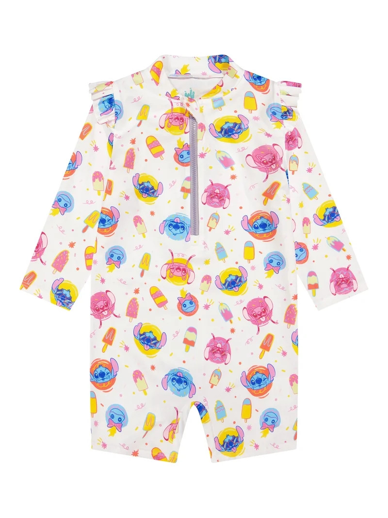 Character Baby Boy One- Piece Rash Guard Swimsuit, Sizes 0/3M- 24M | Walmart (US)