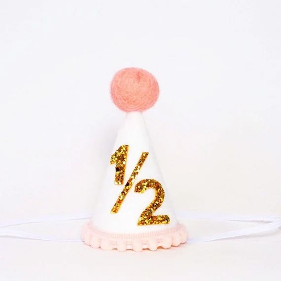 Half Birthday Outfit Girl, Half Birthday Girl Party Hat, 1/2 Birthday Party Hat, Cake Smash, Birt... | Etsy (US)