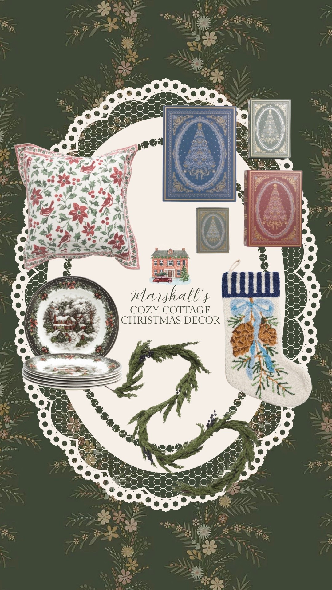 Cozy cottage Christmas decor at Marshall’s.

#LTKHome #LTKSeasonal