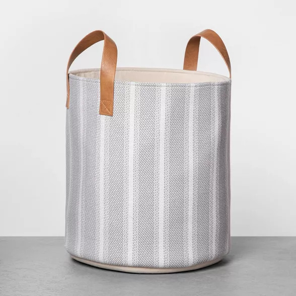 Stripe Storage Bin - Hearth & Hand™ with Magnolia | Target