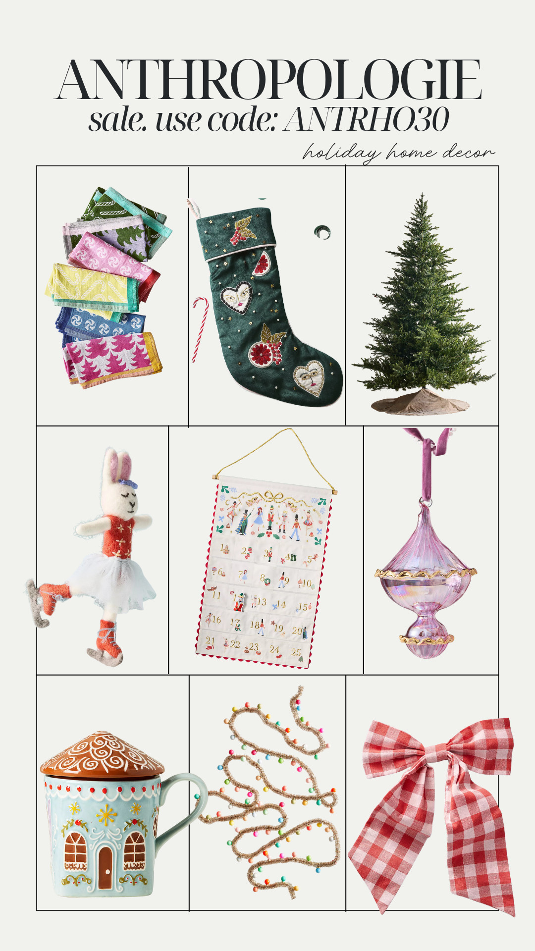 Holiday home decor. Use code ANTHRO30 for 30% off 

 #LTKHoliday #LTKSeasonal #LTKFindsUnder100